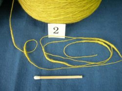 画像2: 綿のカラースラブ糸 3.5/1 コーン巻 100ｇ 12色から選んで！