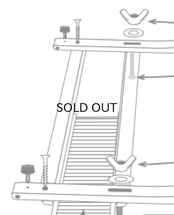 画像1: アシュフォード・卓上織り機60cmの筬框（上下）セット