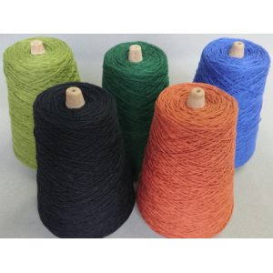 画像: 7/4 綿の手織り糸 太い糸 １巻き約150gと300g ５色セット！