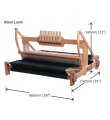 画像2: 80cm 8枚綜絖 卓上織り機 ラッカー仕上げ Ashfoad.