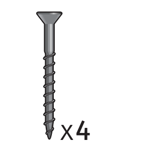 画像1: へドル支柱留めのネジ釘 リジッド織り機用 Ashford.